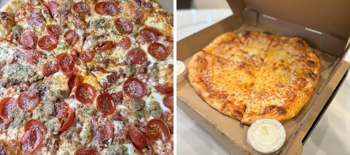 Baked pizzeria Menu